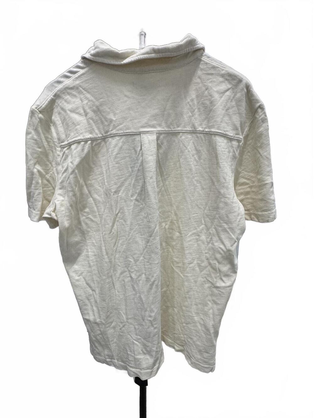 Marine Layer Men's Large Cream Short Sleeve Button-Up Shirt - Picture 3 of 3